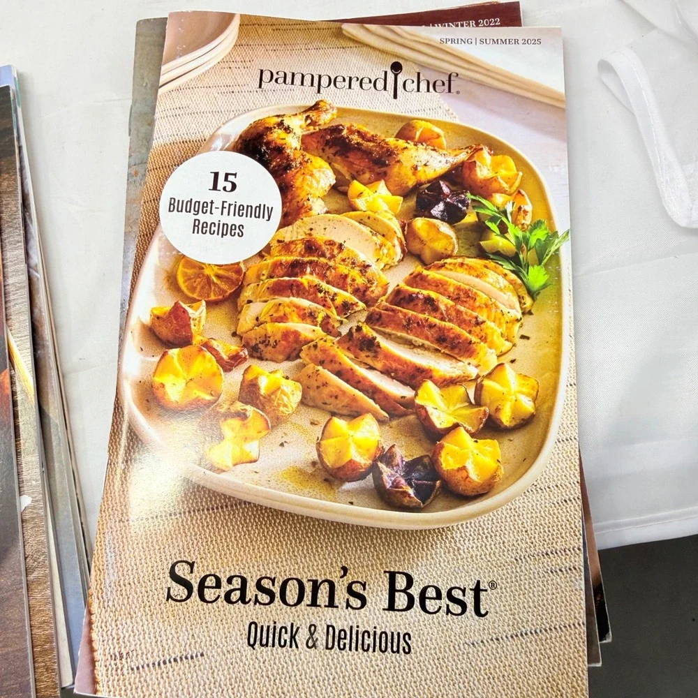 Pampered Chef Seasons Best Cookbook Lot 11 Light & Simple Recipe Booklets